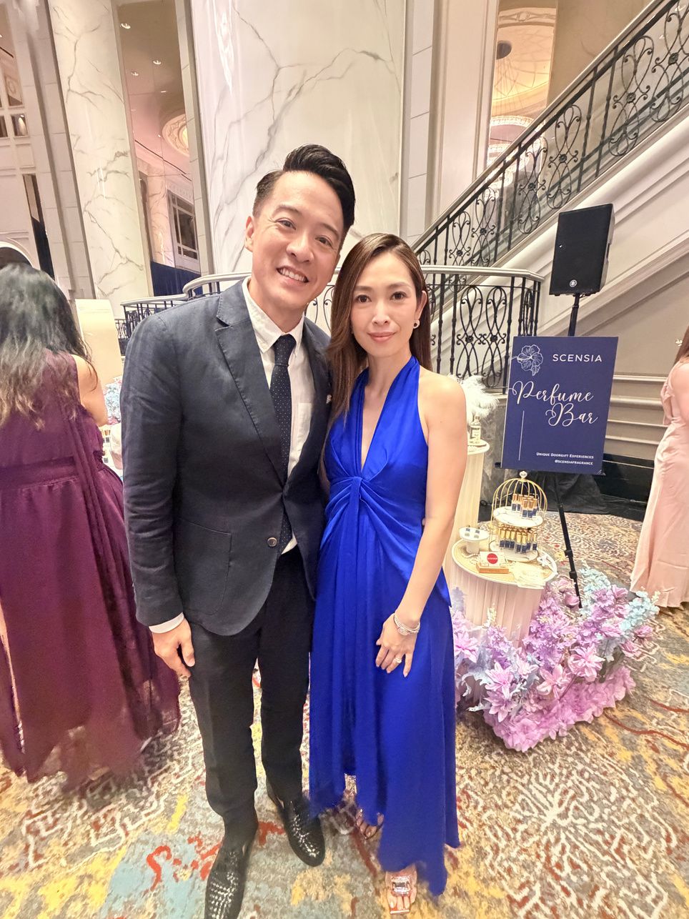 Guests with the SCENSIA team at a gala