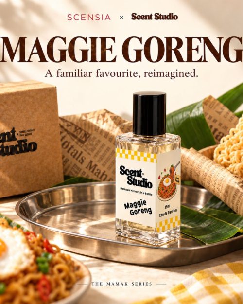 Scent Studio Maggie Goreng perfume, Mamak Series by SCENSIA, inspired by late-night Maggi goreng at the mamak